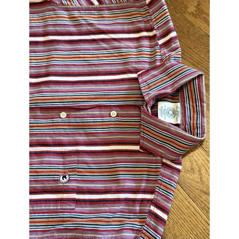 Vtg G-Unit Mens Striped Button Long Sleeve Shirt French Cuff XL Colorful Y2K 90s